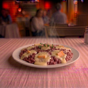 Risotto al vino rosso e taleggio