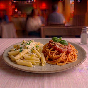 Penne o spaghetti in bianco/pomodoro